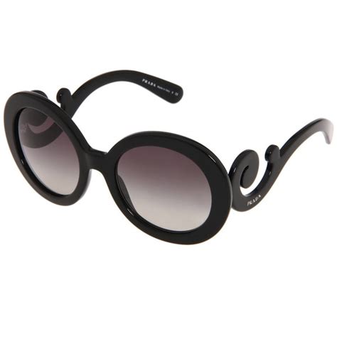 prada baroque round sunglasses black|prada pr 27ns minimal baroque.